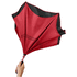 Inversiovärjätty 23" Yoon- suora sateenvarjo, musta, punainen lisäkuva 4